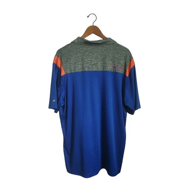 Florida Gators Polo Shirt Mens XL Short Sleeve College Classics Orange Blue Logo - Picture 2 of 4